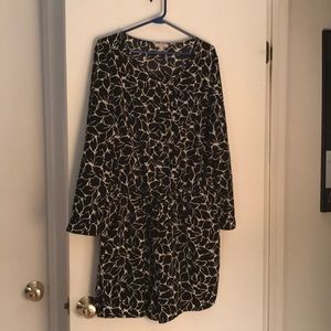 Loft black and white romper size 12.
